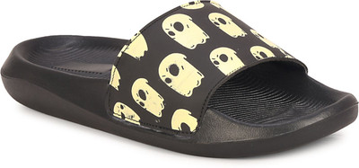 Shoe Mate Men Slides(Black , 8)