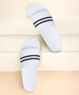 STEP WEY Men Slides(White , 7)