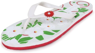 Phonolite Women Flip Flops(Red , 6)