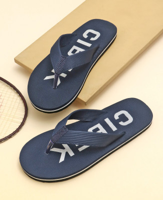 CIBEK Men Flip Flops(Navy , 8)