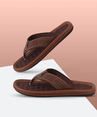 Bata Men Flip Flops(Brown , 8)