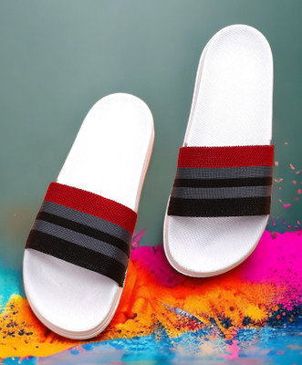 KAPYANSH Men Slides(White , 7)