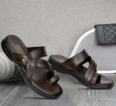 ZIRSQ Men Slippers(Brown , 7)