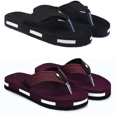 Vokline Men Flip Flops(Multicolor , 10)