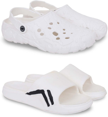 KAPYANSH Men Slippers(White , 7)