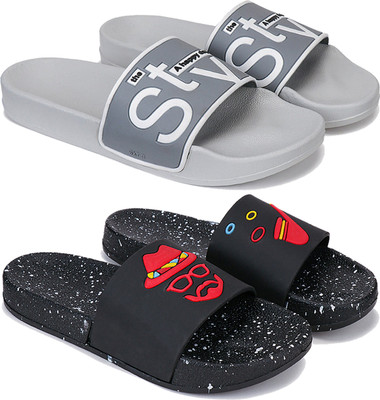 Earton Men Slippers(Multicolor , 8)