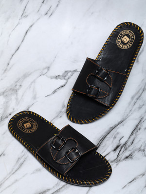Fabbmate Men Slides(Black , 9)