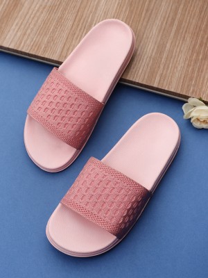 Kapani Fashion Women Slides(Pink , 4)