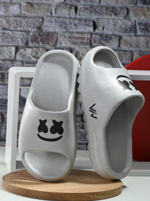 Viv Men Slides(Grey , 10)