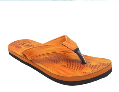 DEVICE OF HA Men Flip Flops(Orange , 7)