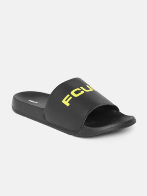 FCUK Men Slides(Black , 8)