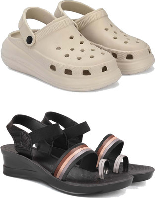 DRACKFOOT Women Flip Flops(Black , 8)