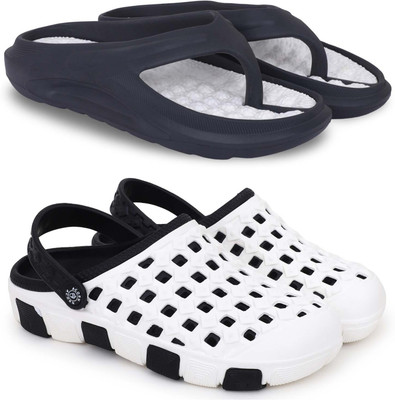 Pampy Angel Men Slippers(Black, Black , 10)
