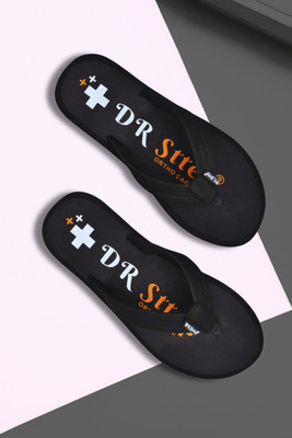 DR STTEP Men Slippers(Black , 6)