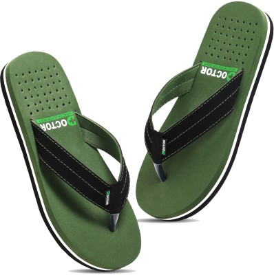 Doctor Health Super Soft Men Newly launch Premium Soft Comfortable Orthopaedic Diabetic Lightweight Antiskid Slippers(Green , 10)