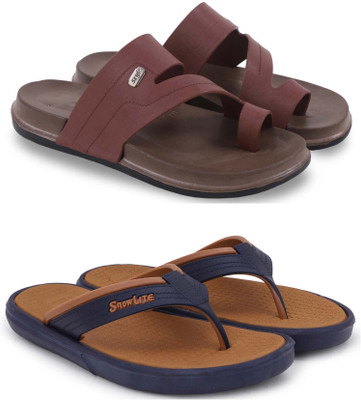 Pampy Angel Men Slippers(Brown, Brown , 9)