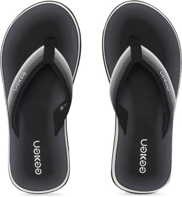 Paragon Men Eeken EFBGO2402S Stylish Lightweight Washable Durable Trendy Casual Slippers(Black , 10)