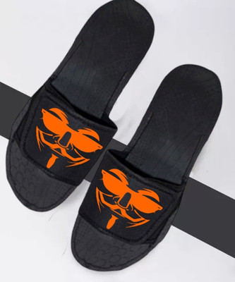 Krimzim Men Slides(Orange , 8)