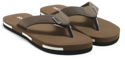 TOMSY CHOICE Men Flip Flops(Brown , 6)