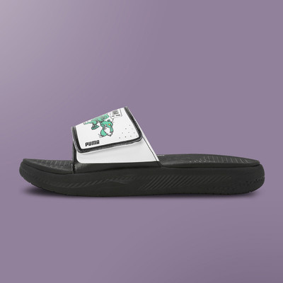 PUMA Men Softride Slide Super Puma Slides(Black , 9)