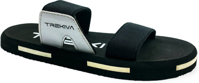 TREKIVA Men Premium Slippers Trendy Comfortable Flexible & Durable, Anti-Skid| TFG-1006 Slides(Black , 7)