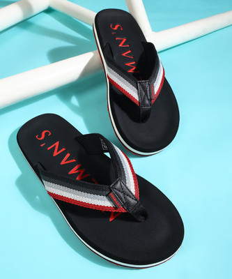 Neemans Men Flip Flops(Black , 7)
