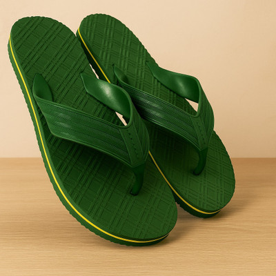 umavolite Men Flip Flops(Green , 6)