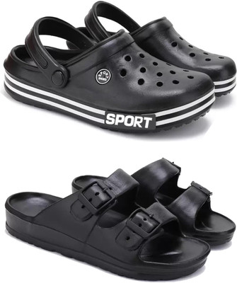 Pennen Men Flip Flops(Black , 10)