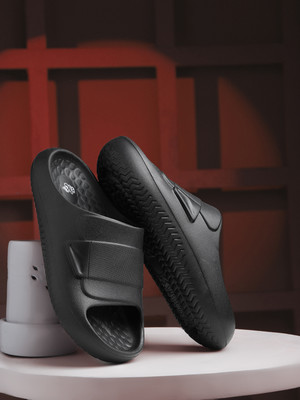 LIBERTY Men Slides(Black , 8)