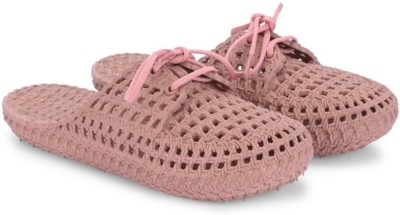 LNT FASHION Women Slippers(Pink , 6)