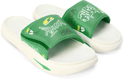 PUMA Men Slides(Green , 6)
