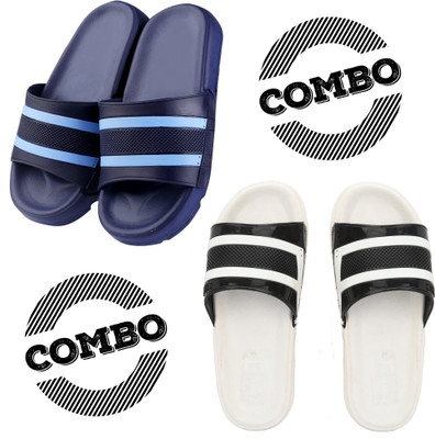 Shoe Island Men Slides(Multicolor , 6)