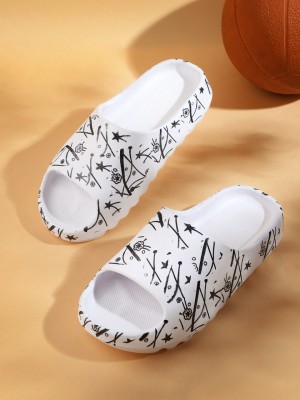 Pampy Angel Men Slides(White , 8)