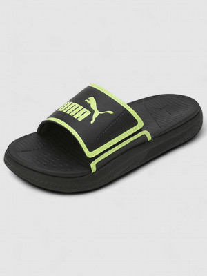 PUMA Men Slides(Black , 8)