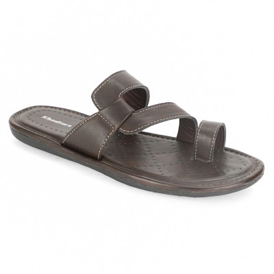 Khadim's Men Flip Flops(Brown , 7)