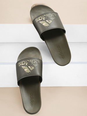 ADIDAS Men Slides(Green , 6)