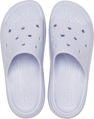 CROCS Women Slides(Blue , 8 UK/India)