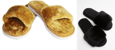 rexizone Women Slides(Black, Brown , 6)