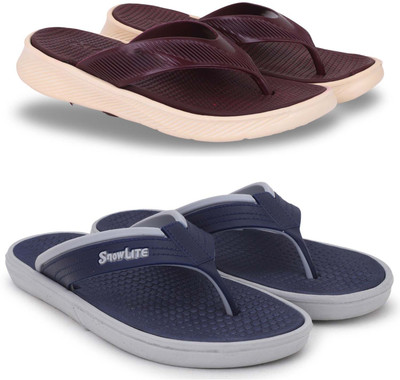 Kapani Fashion Men Slippers(Maroon, Blue , 7)