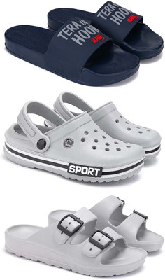 Pennen Men Slippers(White , 7)