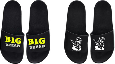 nvisan Men Slides(Yellow, White , 8)