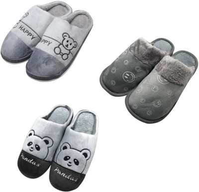Mahi Enterprises Men Flip Flops(Grey, Grey, Grey , 10)