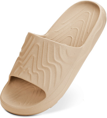 Hoppa Men Slides(Beige , 10)
