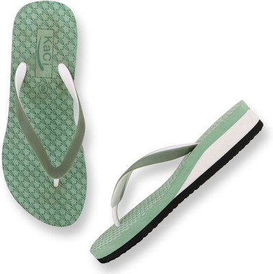 KAGI Women Slippers(Green , 6)