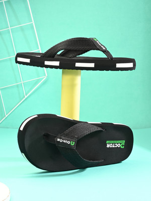 Doctor Health Super Soft Men Slippers(Black , 12)