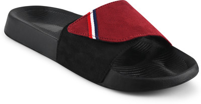 Shoe Mate Men Slides(Maroon , 7)