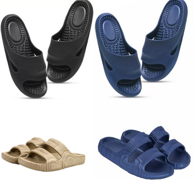 house of common Women Slides(Multicolor , 10)