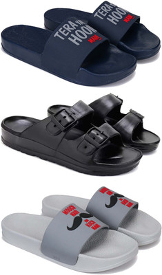 Pennen Men Slides(Grey , 8)