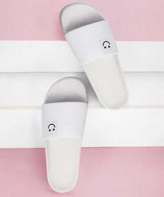 Shoe Mate Men Slides(White , 8)