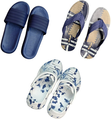 BLIBBERS Men Slippers(Blue, Blue, Multicolor , 6)